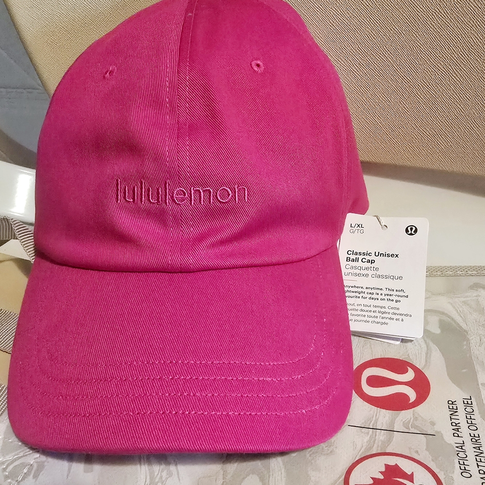 Lululemon Pink Classic Unisex Ball Cap